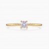 Bague Solitaire Jess diamants Or Jaune | Djoline Joailliers